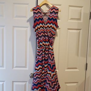 Leota faux wrap dress
